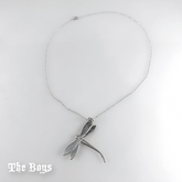 Plain Dragon-fly Pendant Mexican Sterling Silver